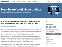 Tablet Screenshot of healthcareworkplaceupdate.com